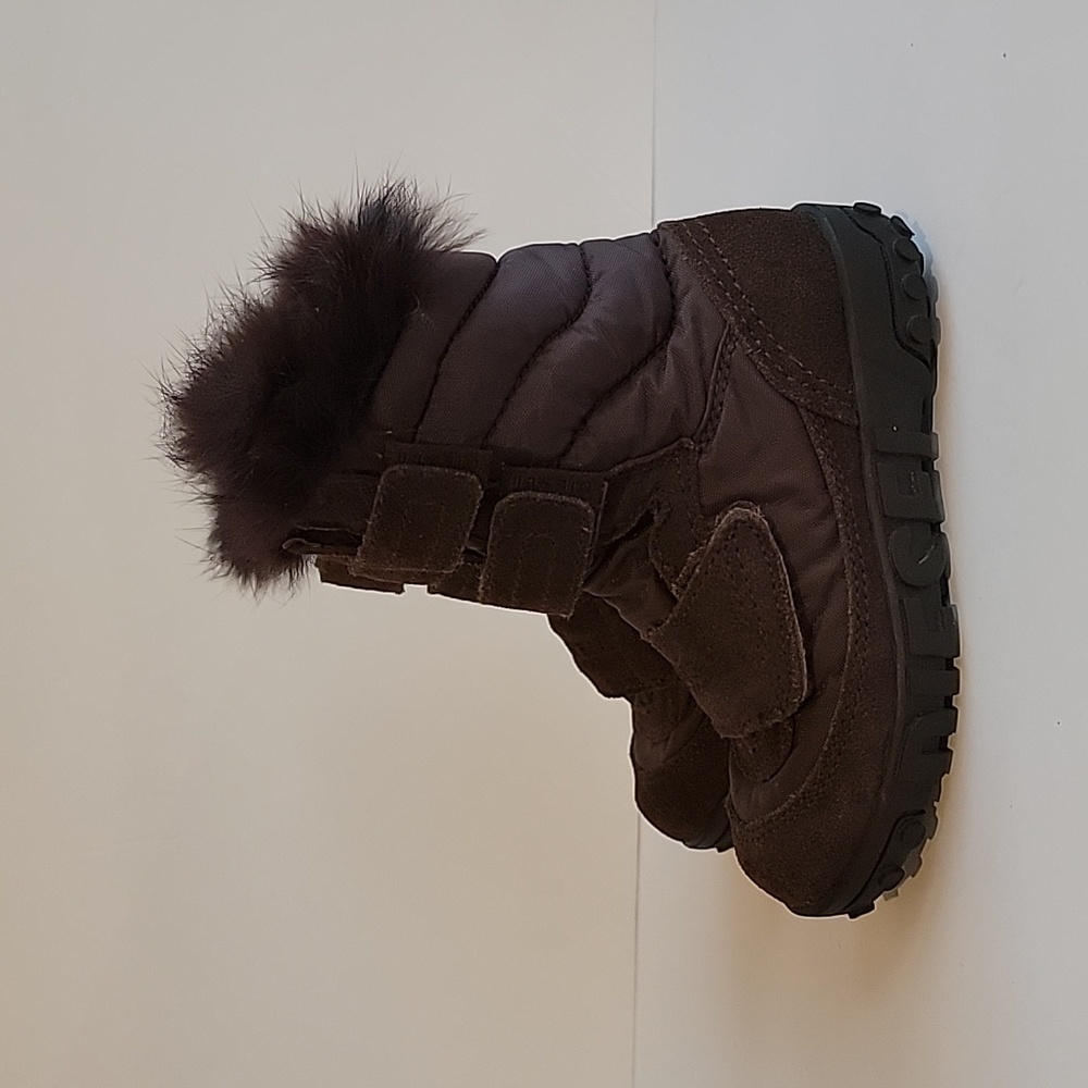 Diesel Kids Chocolate Brown Fur Boots - Picture 2 of 11